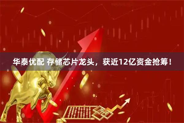 华泰优配 存储芯片龙头，获近12亿资金抢筹！