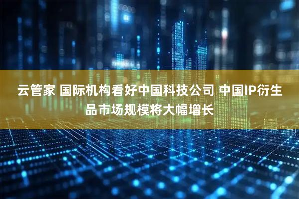 云管家 国际机构看好中国科技公司 中国IP衍生品市场规模将大幅增长