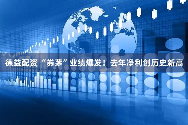 德益配资 “券茅”业绩爆发！去年净利创历史新高