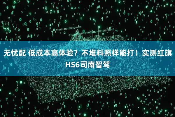 无忧配 低成本高体验？不堆料照样能打！实测红旗HS6司南智驾