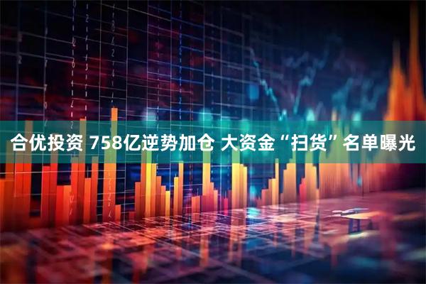 合优投资 758亿逆势加仓 大资金“扫货”名单曝光