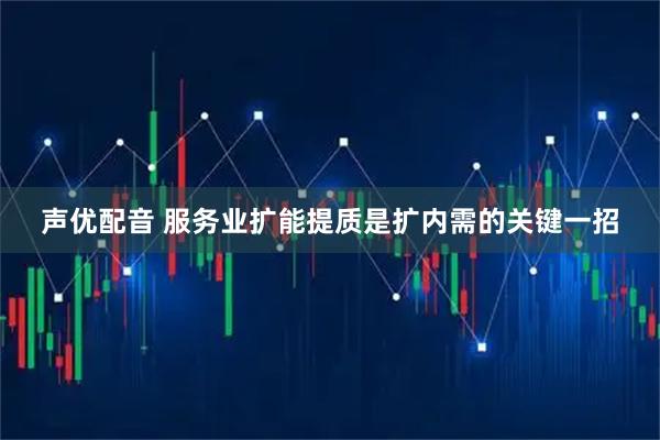 声优配音 服务业扩能提质是扩内需的关键一招