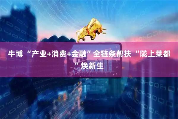 牛博 “产业+消费+金融”全链条帮扶 “陇上菜都”焕新生
