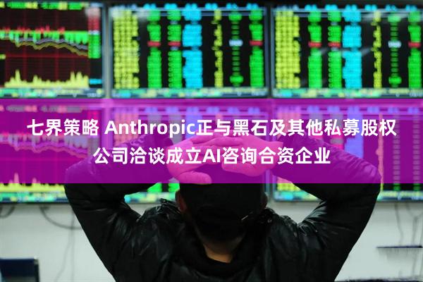 七界策略 Anthropic正与黑石及其他私募股权公司洽谈成立AI咨询合资企业