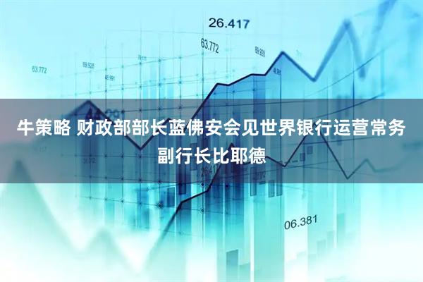 牛策略 财政部部长蓝佛安会见世界银行运营常务副行长比耶德