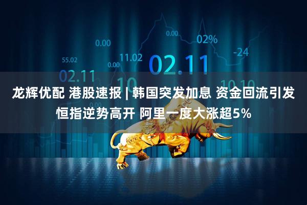 龙辉优配 港股速报 | 韩国突发加息 资金回流引发恒指逆势高开 阿里一度大涨超5%